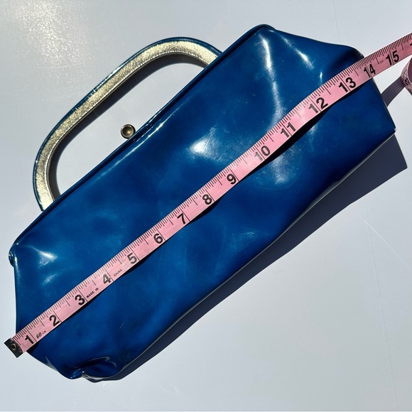 Vintage Elegant Blue Clutch Bag - Picture 6 of 8